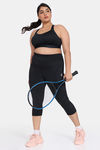 Zelocity True Curv Quick Dry 3/4Th Training Leggings - Jet Black — thumbnail 4